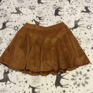 Light Brown Skater Skirt